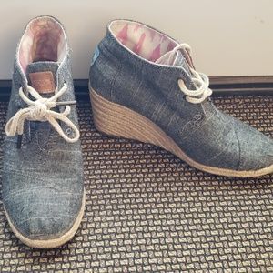 TOMS Wedge Booties